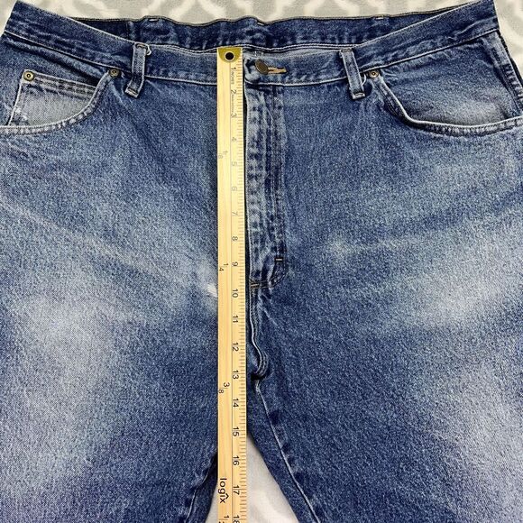 Wrangler Men's Regular Fit Jeans Classic Blue Denim Pants Size 42x30 RN130273 - Picture 7 of 16